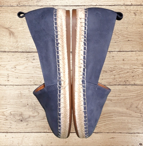 Women's Slip-On Shoes Flats Soft Suede Comfy Boho Blue/Grey Espadrilles Sz 7.5 - Picture 8 of 14